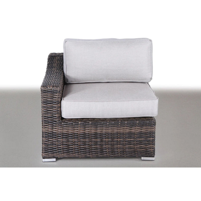 Contemporary Outdoor Rattan Wicker Sectional Seating Group With Cushions - R&R Furniture Gallery (Fountain Valley, CA)