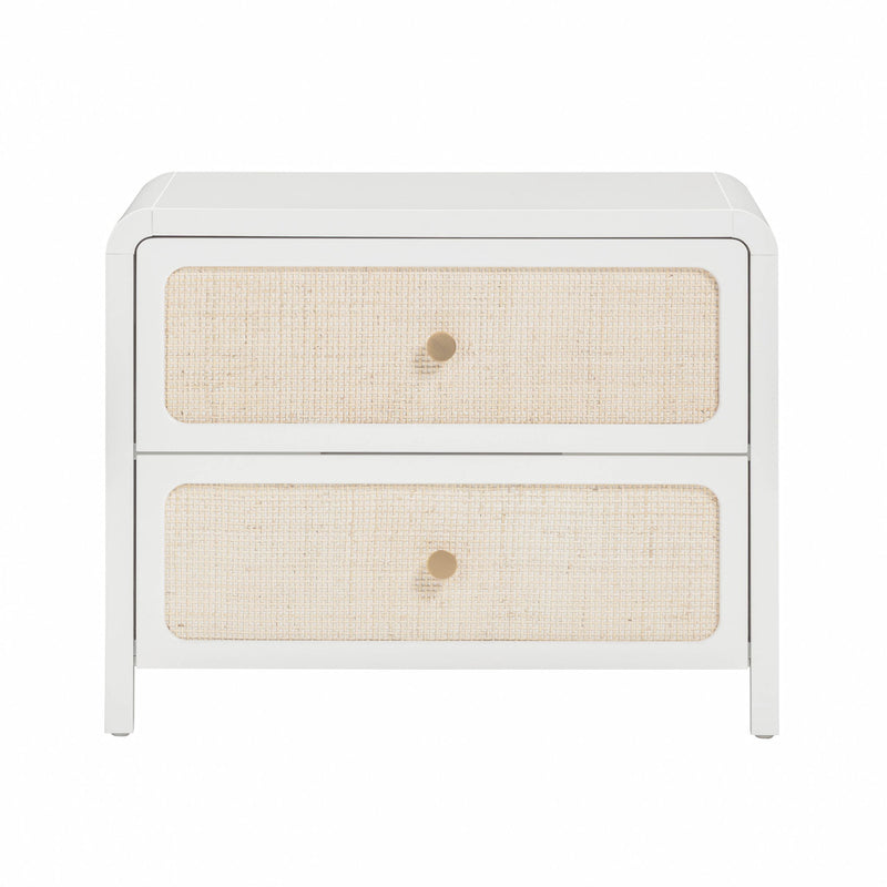 Patty - Rattan 2-Drawer Nightstand - R&R Furniture Gallery (Fountain Valley, CA)