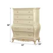 Chantelle - Chest - Pearl White Finish - R&R Furniture Gallery (Fountain Valley, CA)