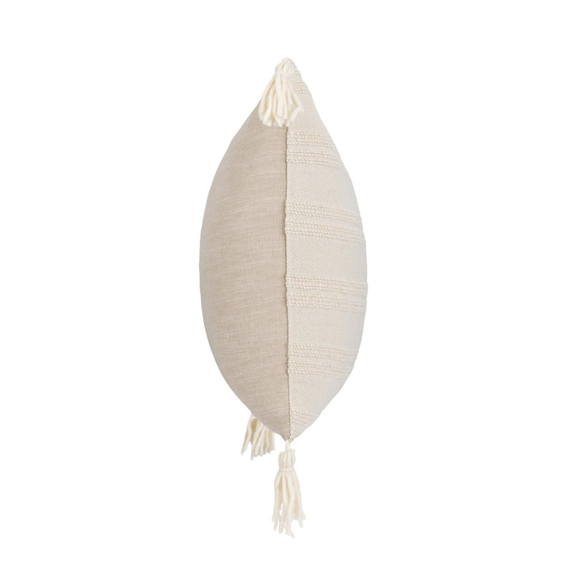 York - 26" x 26" Pillow - Natural / Ivory