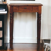 Turned Leg Writing Desk - Chestnut - R&R Furniture Gallery (Fountain Valley, CA)