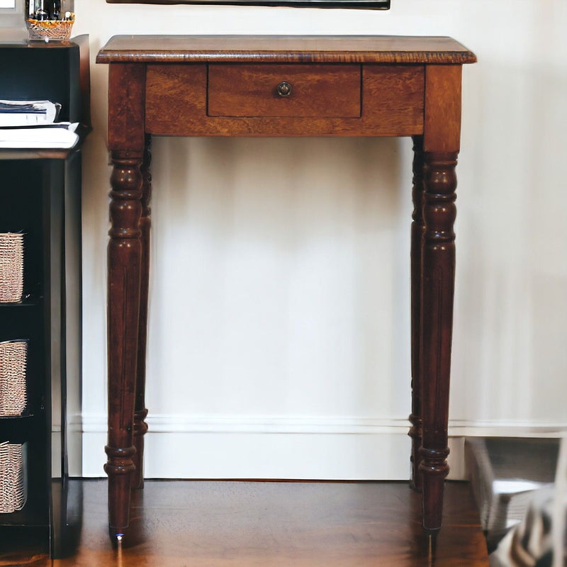 Turned Leg Writing Desk - Chestnut - R&R Furniture Gallery (Fountain Valley, CA)