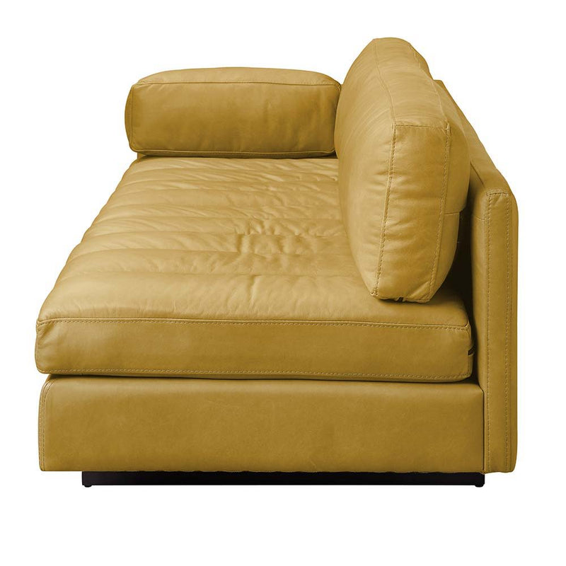 Radia - Sofa With Pillow - Turmeric Top Grain Leather - R&R Furniture Gallery (Fountain Valley, CA)