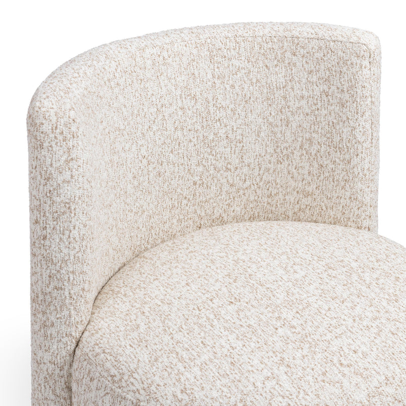 Solano - Outdoor Swivel Dining Chair - Hushed Oat
