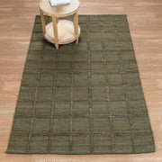 Classic Home Aberdeen jute area rug with natural woven texture and neutral color, ideal for living room or bedroom decor.