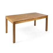 Wilson - Expandable Dining Table With Slat Design - Teak Acacia Wood - R&R Furniture Gallery (Fountain Valley, CA)