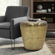 Garvy - Handcrafted Metal Side Table - R&R Furniture Gallery (Fountain Valley, CA)