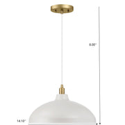 Astral - Single Light Pendant Lamp For Entrance Kitchen Island - Gold / White - R&R Furniture Gallery (Fountain Valley, CA)