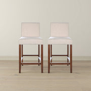 Dorian - Counter Chair (Set of 2) - Beige - R&R Furniture Gallery (Fountain Valley, CA)