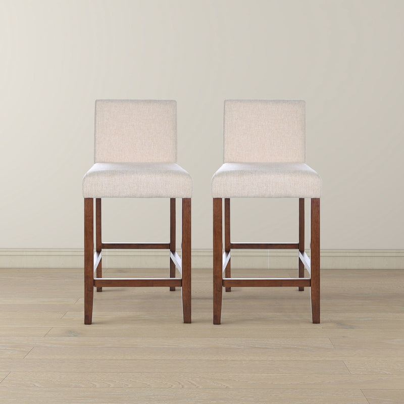 Dorian - Counter Chair (Set of 2) - Beige - R&R Furniture Gallery (Fountain Valley, CA)
