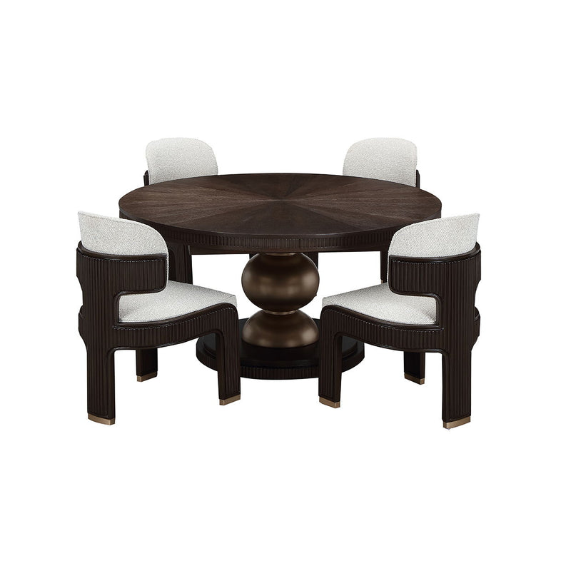 West Kensington - Oval Dining Table - Medium Espresso - R&R Furniture Gallery (Fountain Valley, CA)