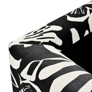 Luxury Storage Ottoman With Floral Patterned Fabric, Soft-Close Hinges, Multi Functional - R&R Furniture Gallery (Fountain Valley, CA)