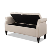 Jacqueline - Tufted Roll Arm Storage Bench - R&R Furniture Gallery (Fountain Valley, CA)