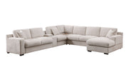 Celine - Fabric Corner Sectional Sofa With Right-Facing Chaise, Cupholders, And Charging Ports - R&R Furniture Gallery (Fountain Valley, CA)