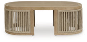 Serena Shores - Rectangular Cocktail Table - Beige - R&R Furniture Gallery (Fountain Valley, CA)
