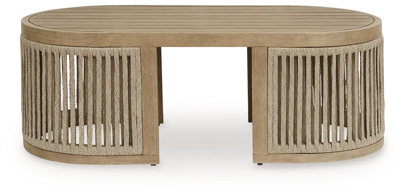 Serena Shores - Rectangular Cocktail Table - Beige - R&R Furniture Gallery (Fountain Valley, CA)