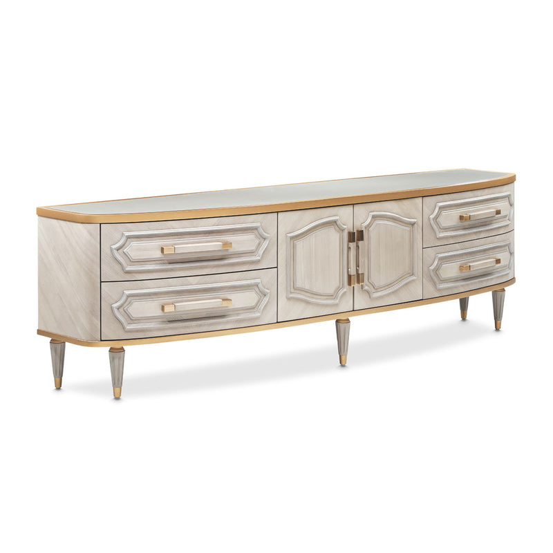 St. Charles - Media Cabinet - Dove Gray - R&R Furniture Gallery (Fountain Valley, CA)