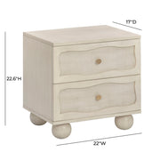 Grappa - Nightstand - Whitewashed - R&R Furniture Gallery (Fountain Valley, CA)