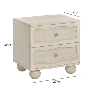 Grappa - Nightstand - Whitewashed - R&R Furniture Gallery (Fountain Valley, CA)