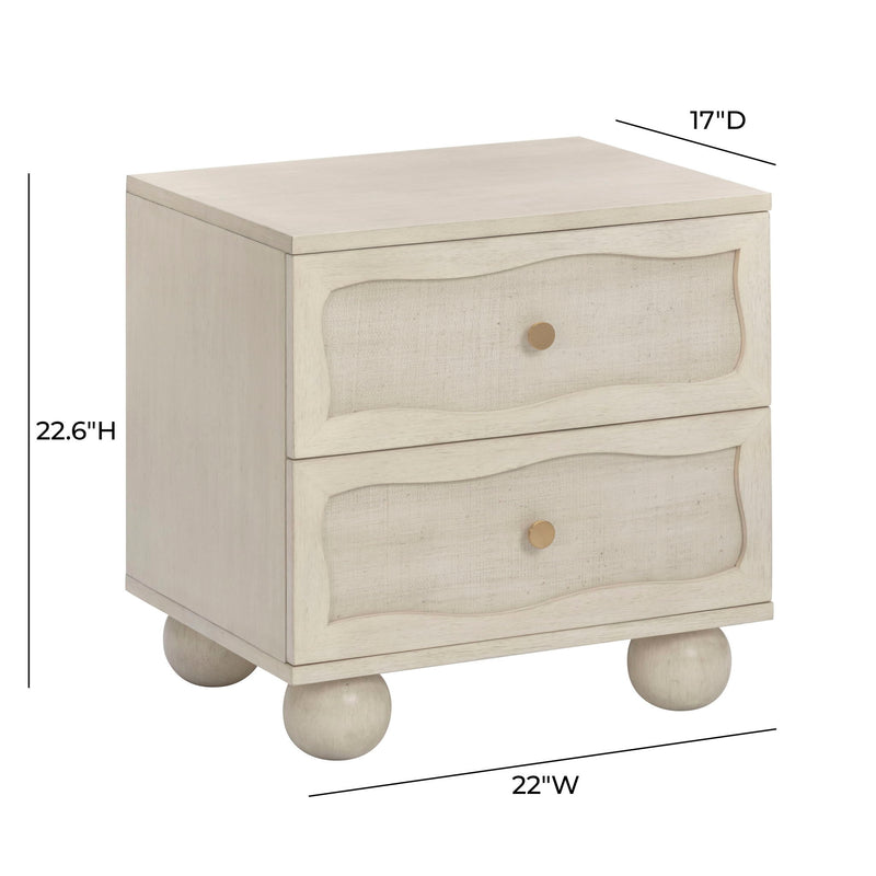 Grappa - Nightstand - Whitewashed - R&R Furniture Gallery (Fountain Valley, CA)