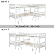 L Shaped Bunk Bed With Ladder - R&R Furniture Gallery (Fountain Valley, CA)