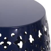 Modern metal end table by Noble House with a large, sleek design, featuring a minimalist style and a sturdy metal frame.