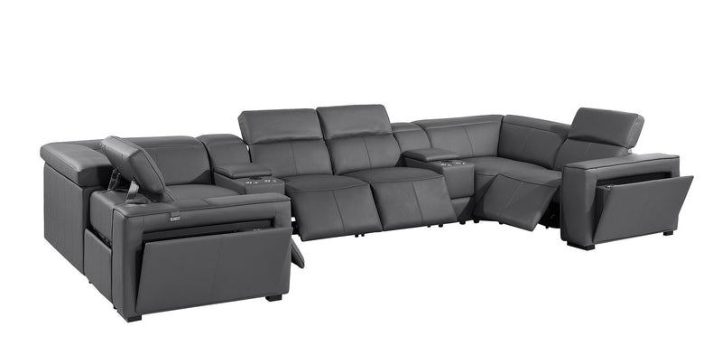 1224 - 8-Piece U-Shaped Sectional Sofa In With 4 Power Recliners & Power Headrest
