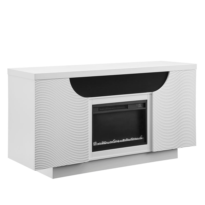 Alessia - Electric Fireplace With Multi Color LED And Flame Settings - R&R Furniture Gallery (Fountain Valley, CA)