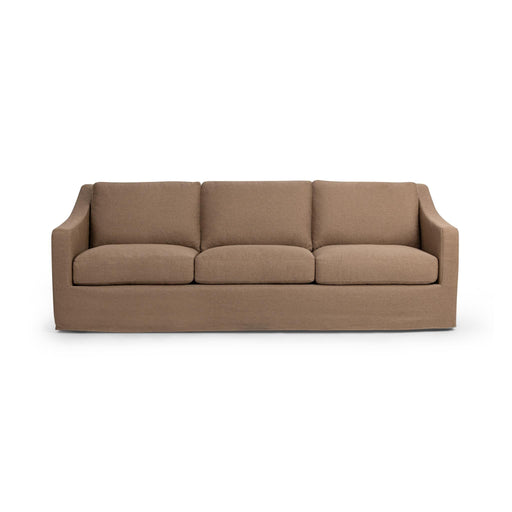 Classic Home Kipton upholstered stationary sofa with plush cushions and fabric upholstery in a stylish living room setting.