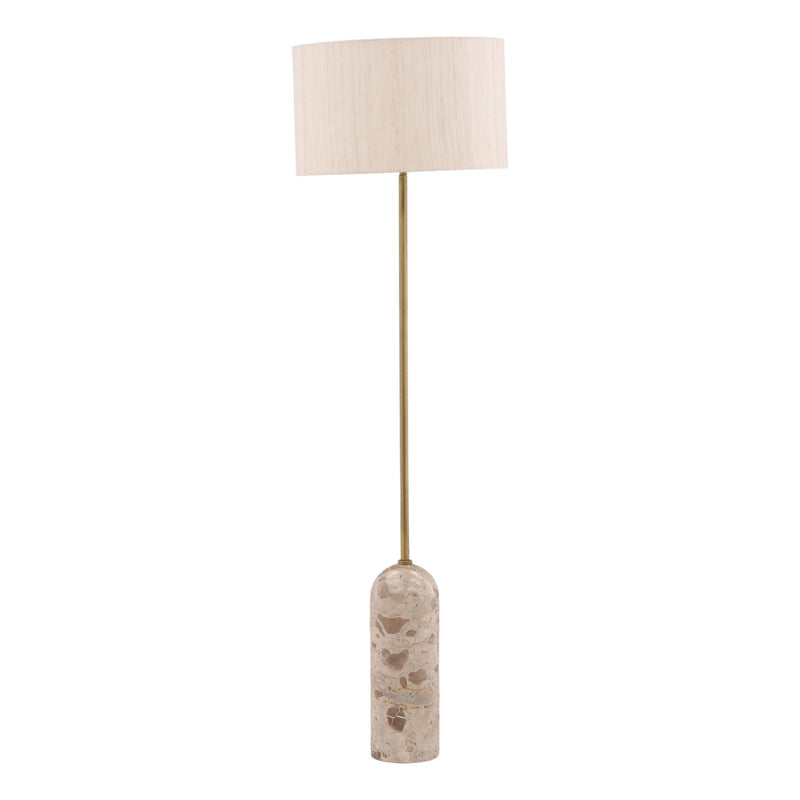 Latrice - Floor Lamp - Natural Stone And Cream