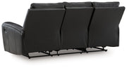 Glossmore - Reclining Sofa - Black - R&R Furniture Gallery (Fountain Valley, CA)