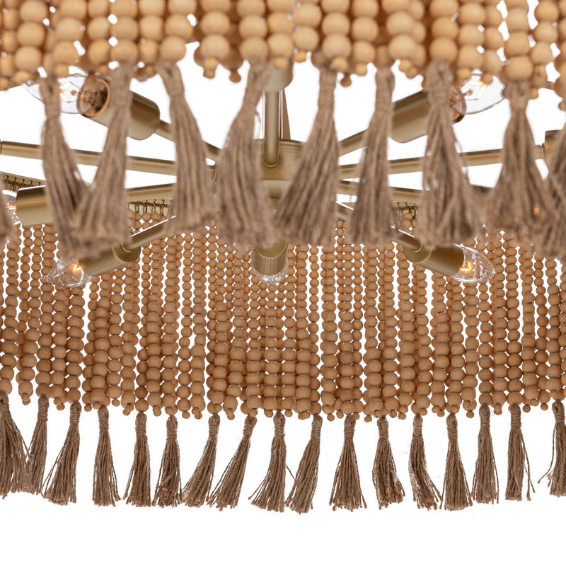 Andren - Pendant - Natural / Gold - R&R Furniture Gallery (Fountain Valley, CA)