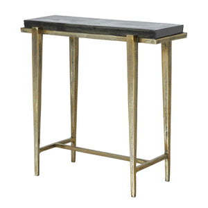 Preston - Rectangular Accent Table - Brass,Gold