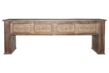 Qena - 4 Drawer Console Table - Butterwood Blend - R&R Furniture Gallery (Fountain Valley, CA)