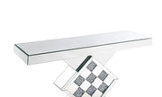 Noralie - 47" X 14" Console Table - Mirrored & Faux Diamonds - R&R Furniture Gallery (Fountain Valley, CA)