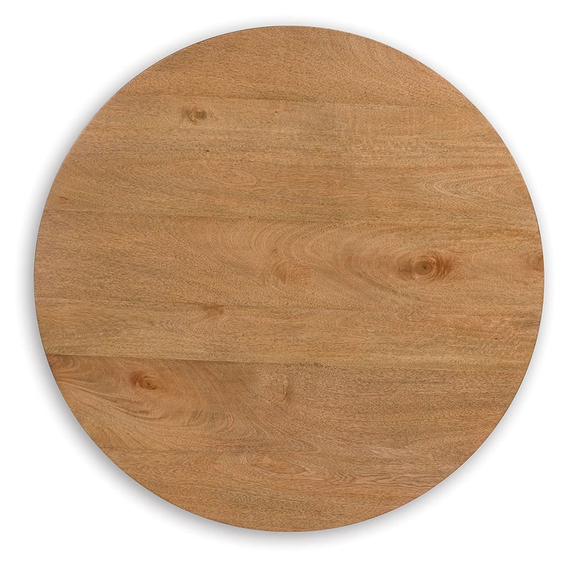 Kristiland - Round End Table - Light Brown - R&R Furniture Gallery (Fountain Valley, CA)