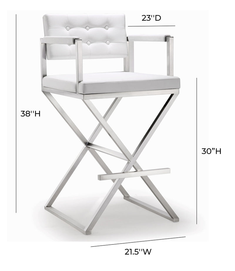 Director - Stainless Steel Barstool - R&R Furniture Gallery (Fountain Valley, CA)
