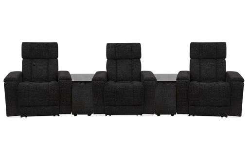Phoenix - Zero Gravity Power 3 Seat Home Theater Seating With 2 Wedges And Immersive Audio - R&R Furniture Gallery (Fountain Valley, CA)