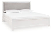 Maeling - King Upholstered Panel Bed - White - R&R Furniture Gallery (Fountain Valley, CA)