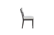 Comfortable Upholstery Cresent Chair (Set of 2) - Peppercorn - R&R Furniture Gallery (Fountain Valley, CA)