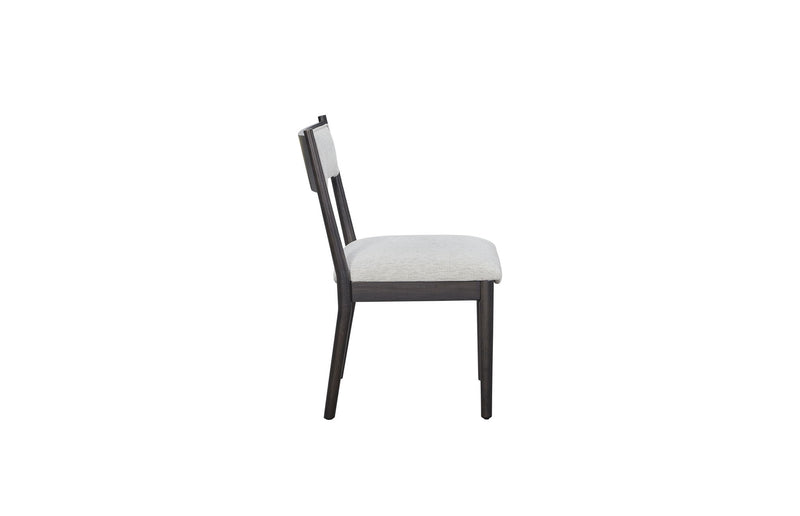 Comfortable Upholstery Cresent Chair (Set of 2) - Peppercorn - R&R Furniture Gallery (Fountain Valley, CA)
