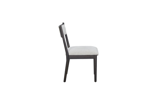Comfortable Upholstery Cresent Chair (Set of 2) - Peppercorn - R&R Furniture Gallery (Fountain Valley, CA)