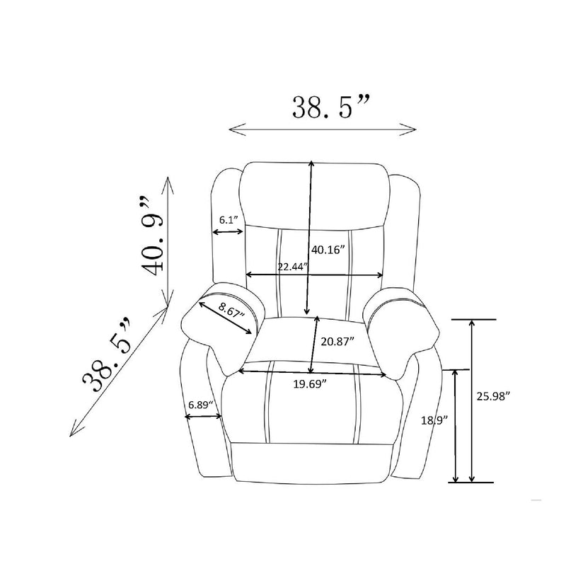 Sonet - Domino Reclining Chairs - R&R Furniture Gallery (Fountain Valley, CA)