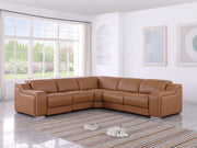 1116 - 5-Piece L-Shaped Sectional Sofa In With 3 Power Recliners & Power Headrests - R&R Furniture Gallery (Fountain Valley, CA)