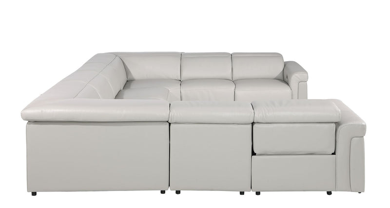 1126 - 8-Piece U-Shaped Sectional Sofa In With 4 Power Recliners & Power Headrests