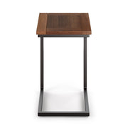 Skyler handcrafted chair side table by Simpli-Home with a modern wooden design and clean lines.
