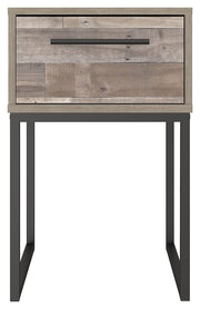 Neilsville - One Drawer Night Stand - Vinyl-Wrapped - Whitewash - R&R Furniture Gallery (Fountain Valley, CA)
