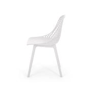 Pair of Noble House Lily Chairs in a stylish set, featuring modern design with upholstered seats and wooden legs.