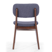 Set of two upholstered comfort dining chairs by Noble House with padded seats and fabric upholstery, ideal for modern dining rooms.