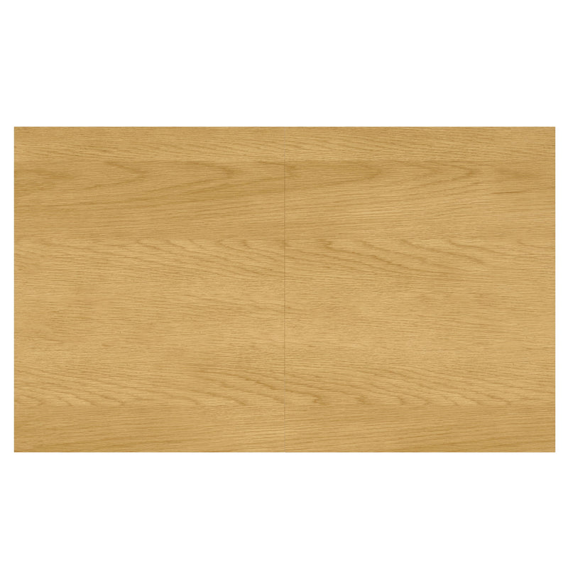 Contemporary Colby dining table by Simpli-Home with wooden surface and sturdy legs, ideal for modern dining rooms.